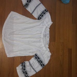 American eagle off the shoulder long sleeve